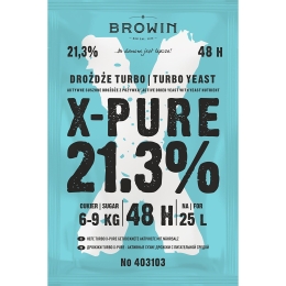 Drożdże gorzelnicze, do bimbru Turbo X-PURE 21,3%, 135g