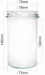 słoik 545ml bez wieczka FI82