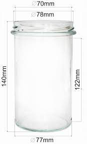 słoik 545ml bez wieczka FI82