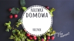Etykieta na butelkę 80x45 MODERN NALEWKA ORZECH OWOC
