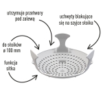 Docisk do słoika fi82 (do przetworów, kiszonek i octu)