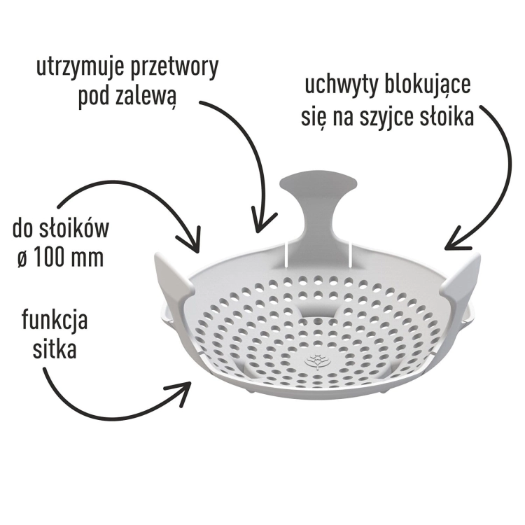 Docisk do słoika fi82 (do przetworów, kiszonek i octu)