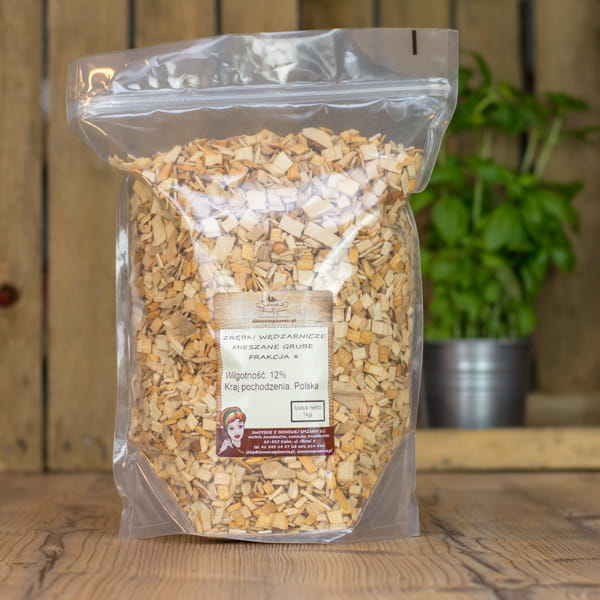 Zrębki wędzarnicze mieszane, drobne, frakcja 2, 1kg
