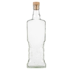 Butelka 500ml UKRAINKA na bimber, nalewki z korkiem
