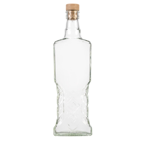 Butelka 500ml UKRAINKA na bimber, nalewki z korkiem