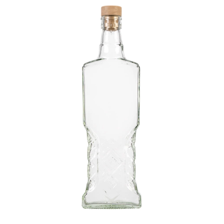 Butelka 500ml UKRAINKA na bimber, nalewki z korkiem