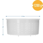 Forma serowarska okrągła 15x7 1200g