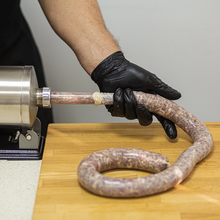nadziewarka pozioma 3kg, do wyrobu wędlin, sklep z przyprawami, jelita na kiełbasę (6).webp