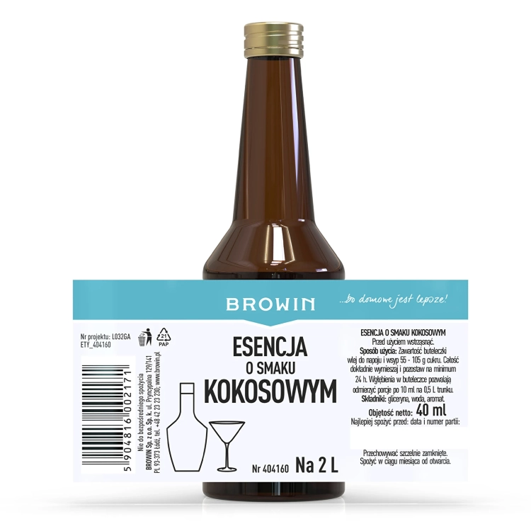 Zaprawka do alkoholu KOKOSOWA 40ml na 2l