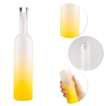 butelka FUTURA 500 ml satynowa lemon, butelka do nalewek, elegancka butelka na wino, szkło satynowe żółte, butelka z korkiem lemon (2).jpg