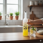 butelka futura 500ml satynowa z nadrukiem cytrynówka, elegancka butelka na nalewkę cytrynową, szkło do domowych nalewek (1).png