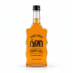 butelka fala 500ml pędzony nocą, butelka na bimber 500ml z nadrukiem, szkło do bimbru fala, butelka z napisem pędzony  (1).png