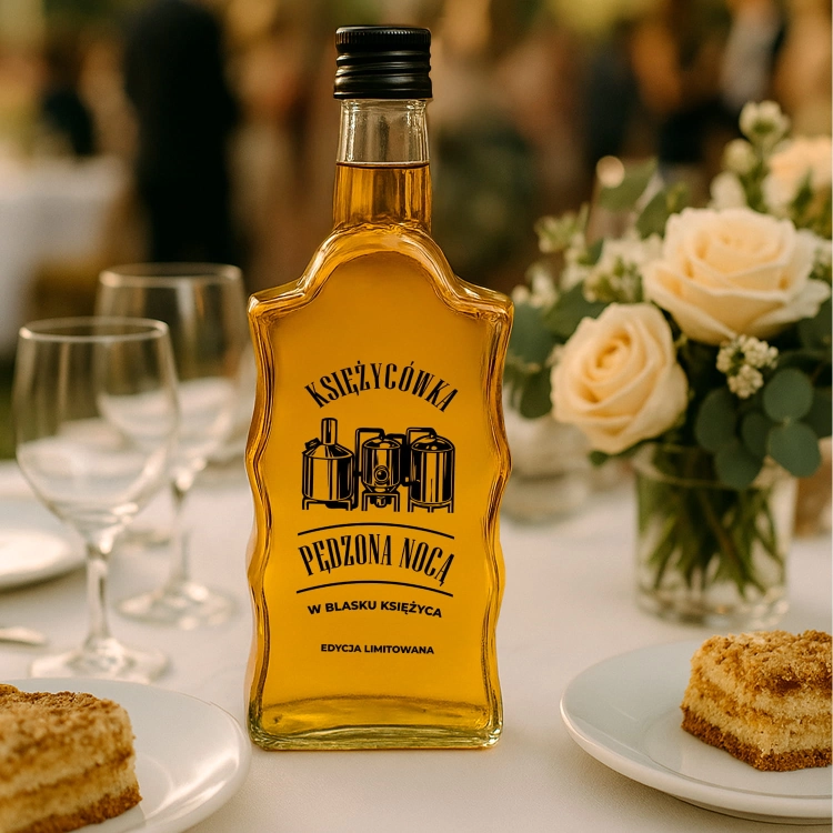 butelka fala 500ml księżycówka, butelka na bimber 500ml z nadrukiem księżycówka, szklana butelka fala do nalewek, elega (1).jpg