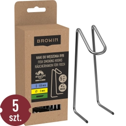 Hak do wędzenia ryb, podwójny, 5szt