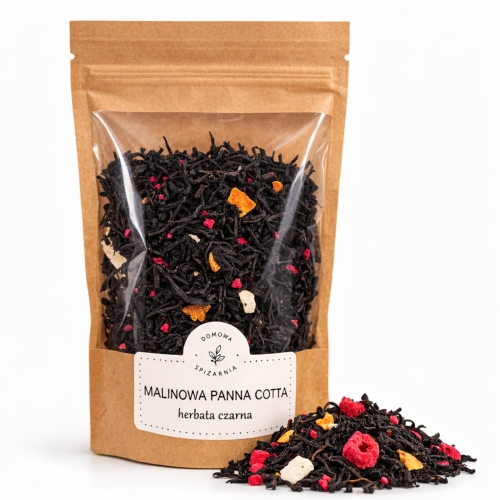 czarna herbata liściasta, herbata z maliną, herbata z kokosem, herbata ze skórką pomarańczy, czarna herbata owocowa, herbata malinowo-kokosowa, aromatyczna herbata liściasta, kenijska czarna herbata.jpg