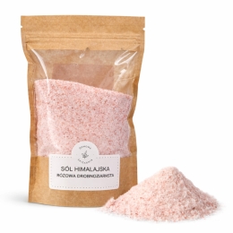 Sól himalajska, różowa, drobnoziarnista, 500g