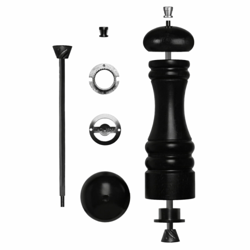 Młynek drewniany lakierowany 32cm CZARNY.jpg