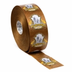 Osłonka białkowa, fi 65 mm, karmel, 1mb z nadrukiem Krakowska