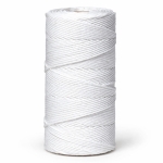 Przędza wędliniarska (dratwa, sznurek, szpagat, nici) nr 1, biała, nabłyszczana, 100g