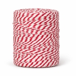 Przędza wędliniarska (dratwa, sznurek, szpagat, nici) nr 14 ,biało-czerwona, 500g