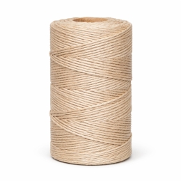 Przędza wędliniarska (dratwa, sznurek, szpagat, nici) nr 6, szara, nabłyszczana, 100g