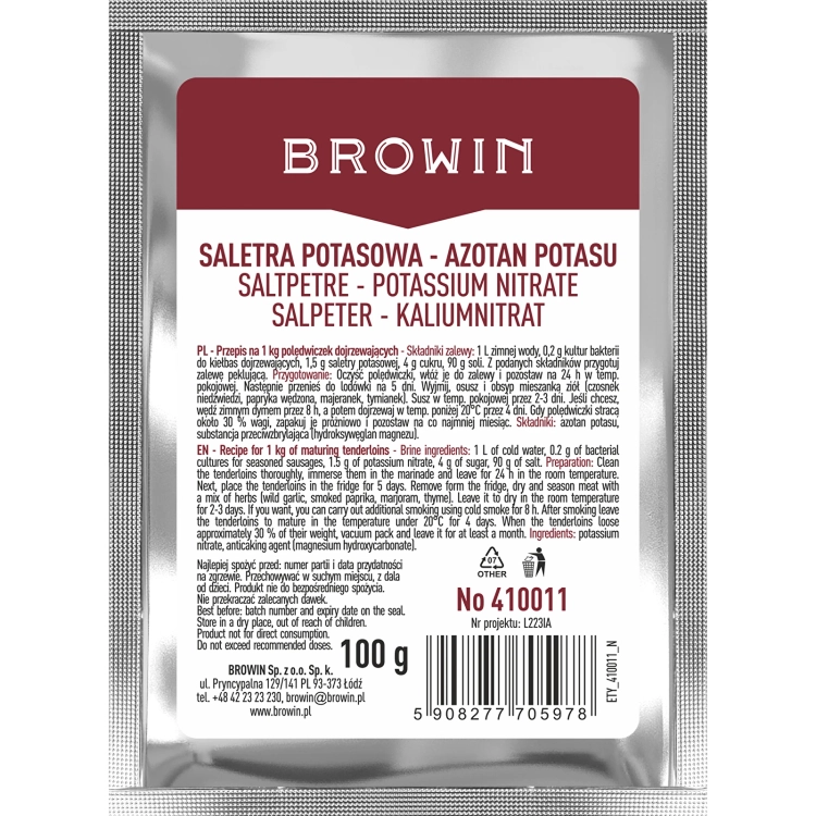 jelita do kiełbasy, jelita wieprzowe, jelita wołowe, domowe wędliny, akcesoria do wędzenia, domowe wędliny, saletra potasowa 100g.webp