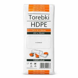 Torebki foliowe śniadaniowe 14x4x35cm