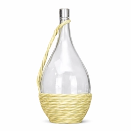 Butelka / karafka 2L FIASCO w oplocie na wino, nalewki