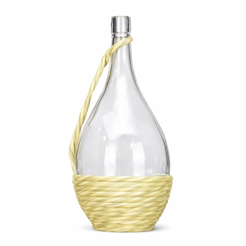 Butelka karafka 2L FIASCO w koszu słomkowym na wino, nalewki, szklana butelka, butelka na sok, butelka na wino, butelka na whisky, butelka na piwo, butelka na nalewki, butelka.jpg