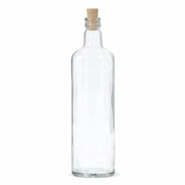 Butelka 500ml STOFF OVAL na bimber, nalewki z korkiem