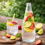 Butelka KROPLA 300ml + zakrętka na sok, bimber i nalewki, szklana butelka, butelka na sok, butelka na wino, butelka na whisky, butelka na piwo, butelka na nalewki, butelka.jpg.jpg