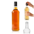 Butelka monopolowa na wódkę 1l z zakrętką, szklana butelka, butelka na sok, butelka na wino, butelka na whisky, butelka na piwo, butelka na nalewki, butelka.jpg