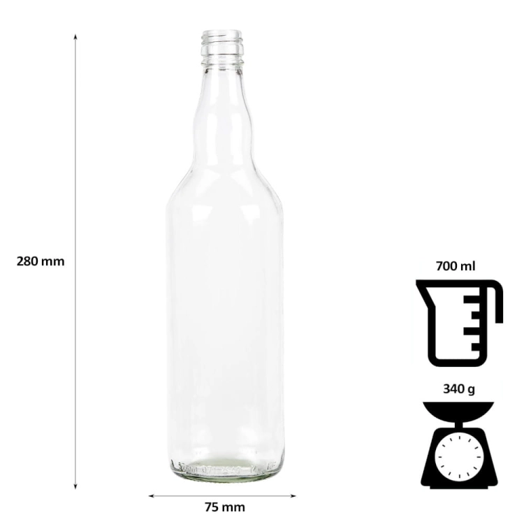 Butelka monopolowa na wódkę 0,5l, szklana butelka, butelka na sok, butelka na wino, butelka na whisky, butelka na piwo, butelka na nalewki, butelka6.jpg