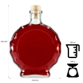 Szklana butelka na nalewki i bimber 500 ml Medalion do domowych alkoholi 5.jpg