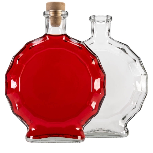 Szklana butelka na nalewki i bimber 500 ml Medalion do domowych alkoholi.jpg