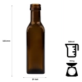 Butelka na oliwę MARASCA 750mL zielona, szklana butelka, butelka na sok, butelka na wino, butelka na whisky, butelka na piwo, butelka na nalewki, butelka5.jpg