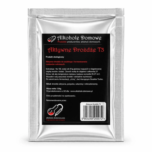 Drożdże gorzelnicze, do bimbru Alkohole Domowe T3, drożdże do bimbru, drożdże turbo, drożdże do wina, drożdże do bimbru, drożdże do miodu pitnego, drożdże do cydru, drożdże winiarskie, drożdże.jpg