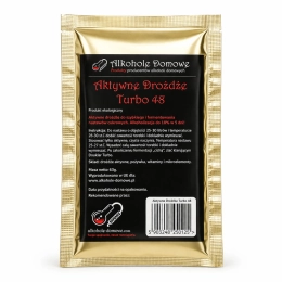 Drożdże gorzelnicze, do bimbru Alkohole Domowe TURBO 48