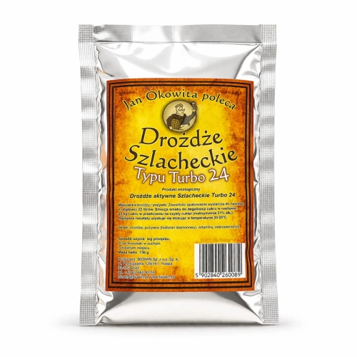 drożdże gorzelnicze, drożdże do bimbru, drożdże turbo, drożdże do wina, drożdże do bimbru, drożdże do miodu pitnego, drożdże do cydru, drożdże winiarskie, drożdże Jan Okowita turbo 24.jpg