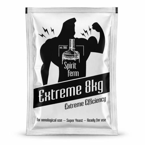 drożdże gorzelnicze, drożdże do bimbru, drożdże turbo, drożdże do wina, drożdże do bimbru, drożdże do miodu pitnego, drożdże do cydru, drożdże winiarskie, drożdże SpiritFerm Extreme 8kg.jpg