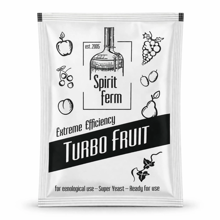 drożdże gorzelnicze, drożdże do bimbru, drożdże turbo, drożdże do wina, drożdże do bimbru, drożdże do miodu pitnego, drożdże do cydru, drożdże winiarskie, drożdże SpiritFerm Turbo Fruit.jpg