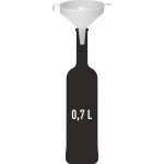 Lejek plastikowy do butelek fi10 cm, lejek do butelek, butelki na wino, butelki na wino kielce 1.webp