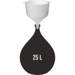 Lejek plastikowy do balonów fi25 cm z wysokim brzegiem, lejek do butelek, lejek do balonów, butelki na wino, drożdże gorzelnicze, drożdże do wina3.webp