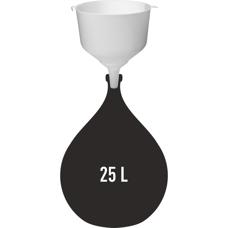 Lejek plastikowy do balonów fi25 cm z wysokim brzegiem, lejek do butelek, lejek do balonów, butelki na wino, drożdże gorzelnicze, drożdże do wina3.webp