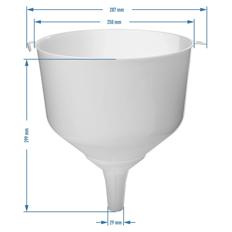 Lejek plastikowy do balonów fi25 cm z wysokim brzegiem, lejek do butelek, lejek do balonów, butelki na wino, drożdże gorzelnicze, drożdże do wina4.webp