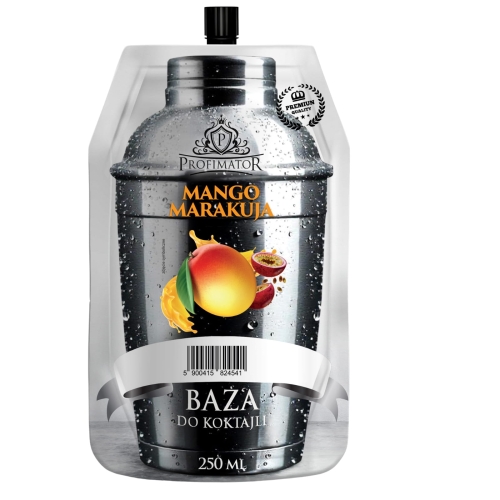 zaprawka mango marakuja, zaprawka owocowa do alkoholu, likier mango marakuja, koncentrat mango marakuja, zaprawka do drinków, zaprawka do likieru, tropikalna zaprawka do alkoholu, mango marakuja 250 ml.jpg