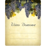 Etykieta 70x90 na wino CIEMNE WINOGRONA