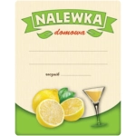 Etykieta 70x90 nalewka domowa CYTRYNA