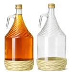 Gąsior DAMA, butelka na wino i bimber 2l z zakrętką w oplocie