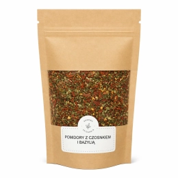 Pomidory z czosnkiem i bazylią